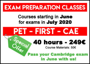cursos de preparación para exámenes de Cambridge