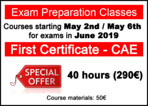 cursos de preparación para exámenes de Cambridge