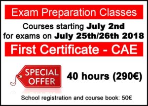 Cambridge exams First FCE and Advanced CAE