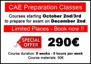 Curso preparación Cambridge Advanced CAE