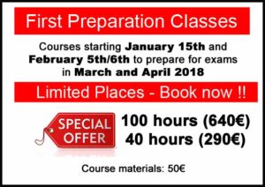 curso de preparacion para el Cambridge first certificate poster