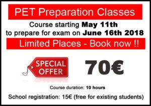 Preparación examen pet b1 inglés