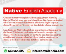 Clases de Native English van online