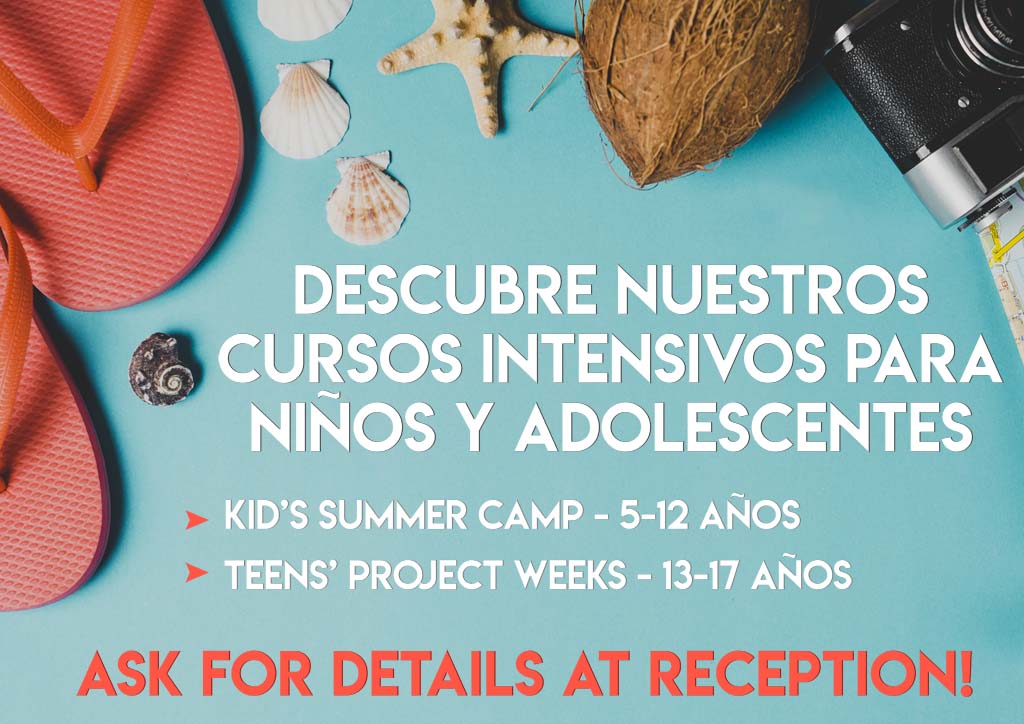 curso intensivo de verano para niños y jóvenes